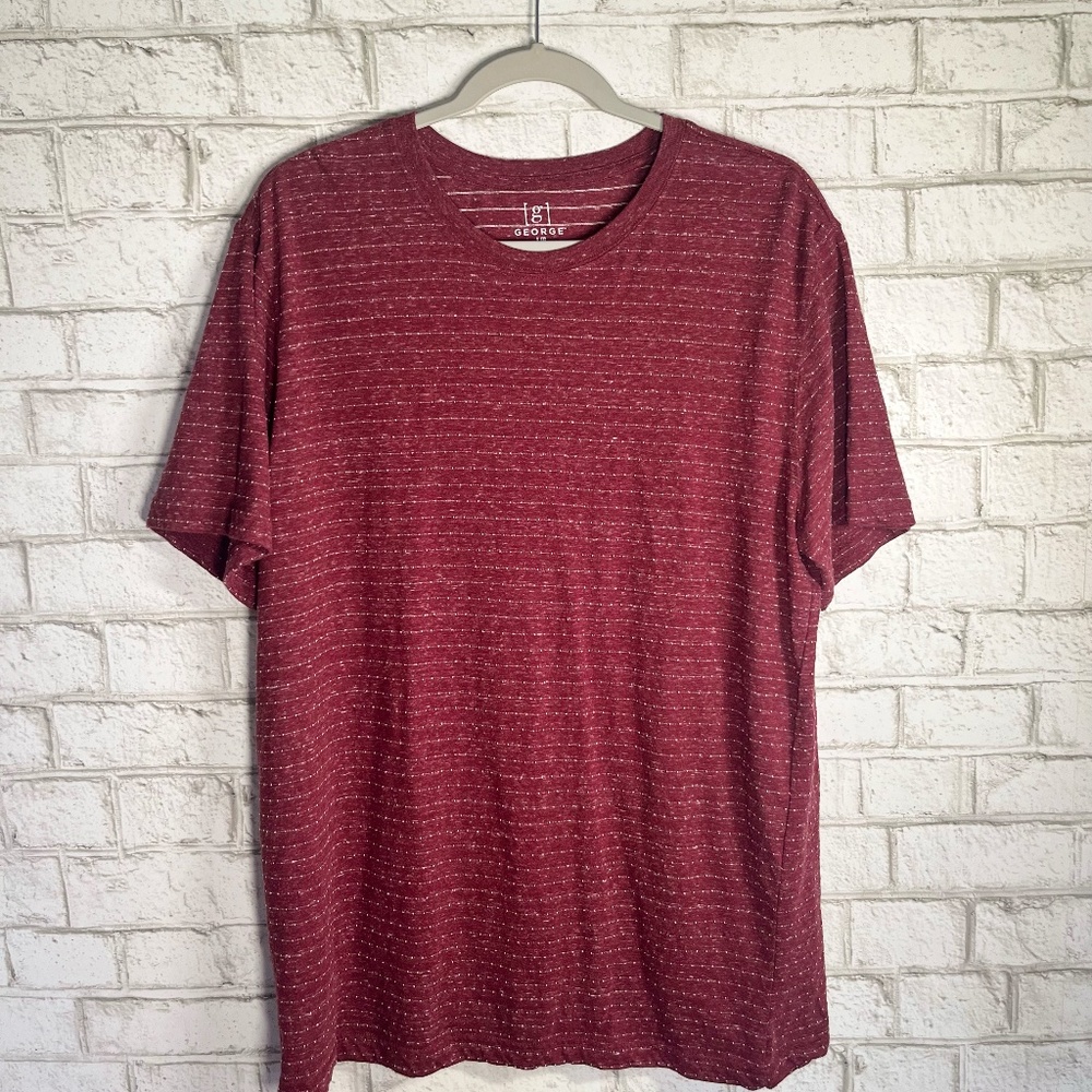 George | Mens Large Red Short Sleeve Tee